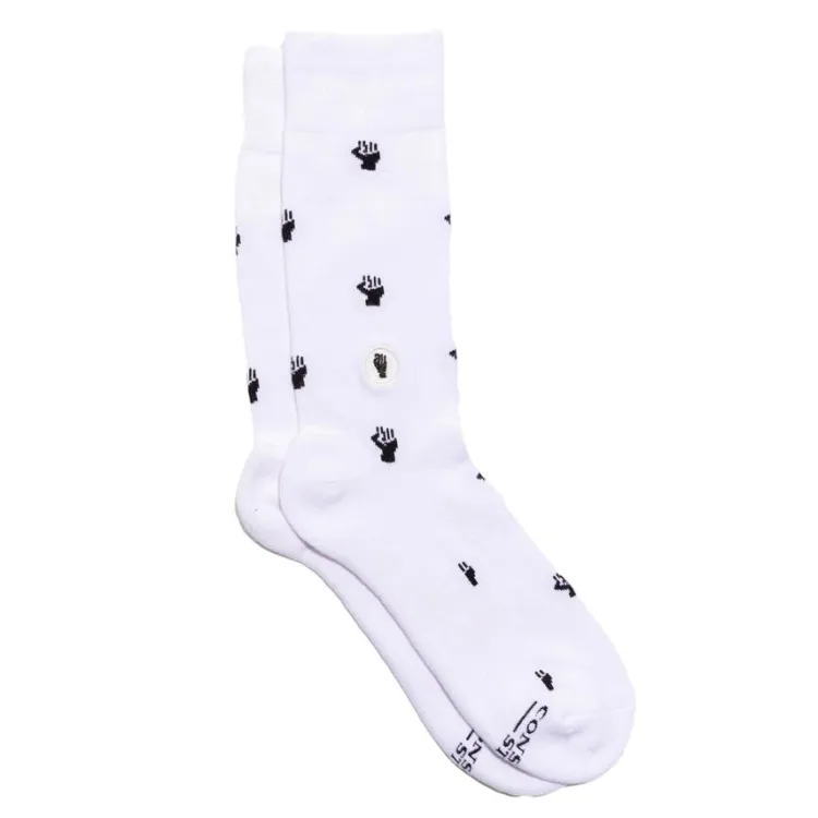 Fashion Socks That Fight for Equality White Socks