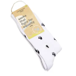 Fashion Socks That Fight for Equality White Socks