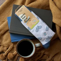 Hot Socks That Give Books Bicycles Socks