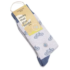 Hot Socks That Give Books Bicycles Socks