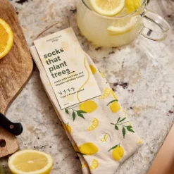 Fashion Socks That Plant Trees Lemons Socks
