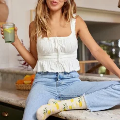 Fashion Socks That Plant Trees Lemons Socks