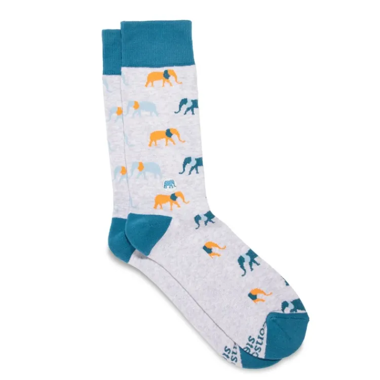 Fashion Socks That Protect Elephants Socks
