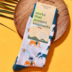 Fashion Socks That Protect Elephants Socks