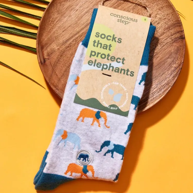 Fashion Socks That Protect Elephants Socks