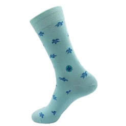 Clearance Socks That Protect Turtles Light Blue Socks