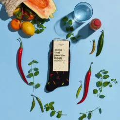 Online Socks That Provide Meals – Chili Peppers Socks