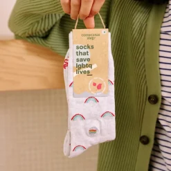 Clearance Socks That Save LGBTQ Lives Rainbow Socks