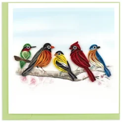 Sale Songbirds Quilling Card Frame It! | Bird & Flower Cards