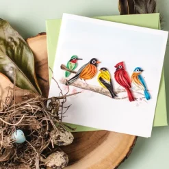 Sale Songbirds Quilling Card Frame It! | Bird & Flower Cards