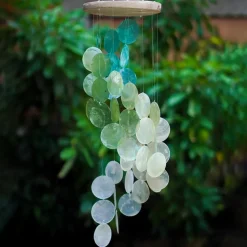 Outlet Spiral Capiz Shell Chime – Spring Meadow Capiz Wind Chimes