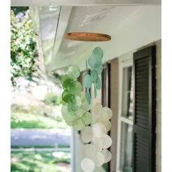 Outlet Spiral Capiz Shell Chime – Spring Meadow Capiz Wind Chimes