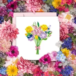 Discount Spring Bouquet Quilling Card Bird & Flower Cards