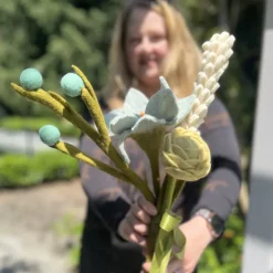 Sale Spring Breeze Felt Flower Bouquet Felt Flowers