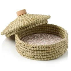 Best Star Jasmine Round Bread Warmer Basket with Lid Tabletop | Bread Warmer Baskets