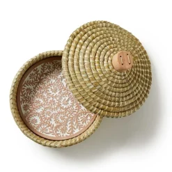 Best Star Jasmine Round Bread Warmer Basket with Lid Tabletop | Bread Warmer Baskets