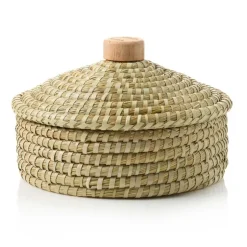 Best Star Jasmine Round Bread Warmer Basket with Lid Tabletop | Bread Warmer Baskets