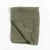 Online Stone Washed Linen Tea Towel – Sage Linens | Bread Warmer Baskets