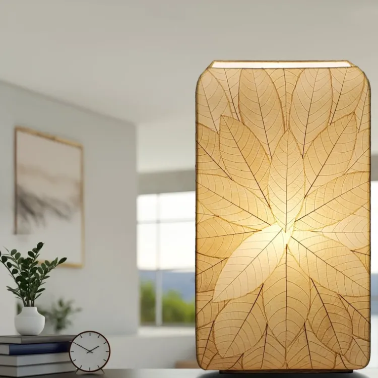 Outlet Sunburst Table Lamp – Natural Leaf Lamps
