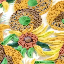 Discount Sunflowers Van Gogh Quilling Card Famous Painting Cards | Bird & Flower Cards