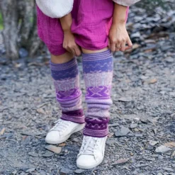 Fashion Tahoe Legwarmers Purple Knitwear