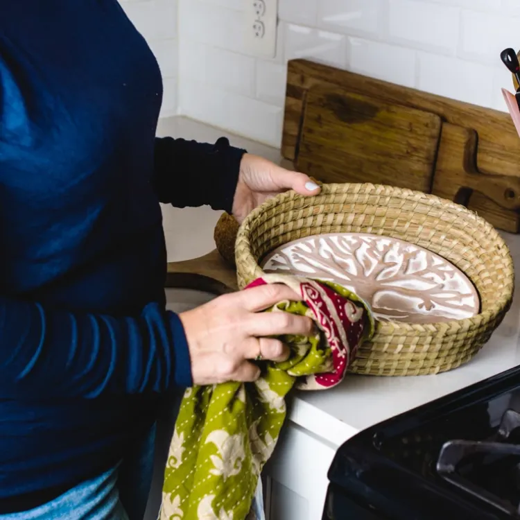 Best Tree of Life Bread Warmer Basket Tabletop | Chef Accessories