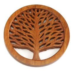 Fashion Tree of Life Wood Trivet Tabletop