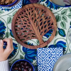 Fashion Tree of Life Wood Trivet Tabletop