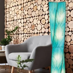 Fashion Twist Giant Leaf Lamp – Blue Leaf Lamps