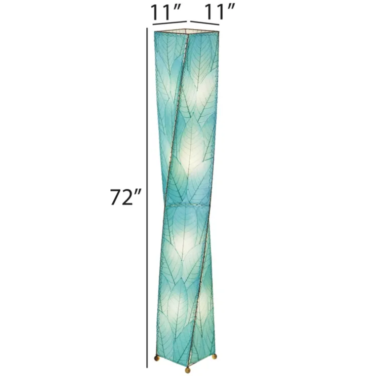 Fashion Twist Giant Leaf Lamp – Blue Leaf Lamps
