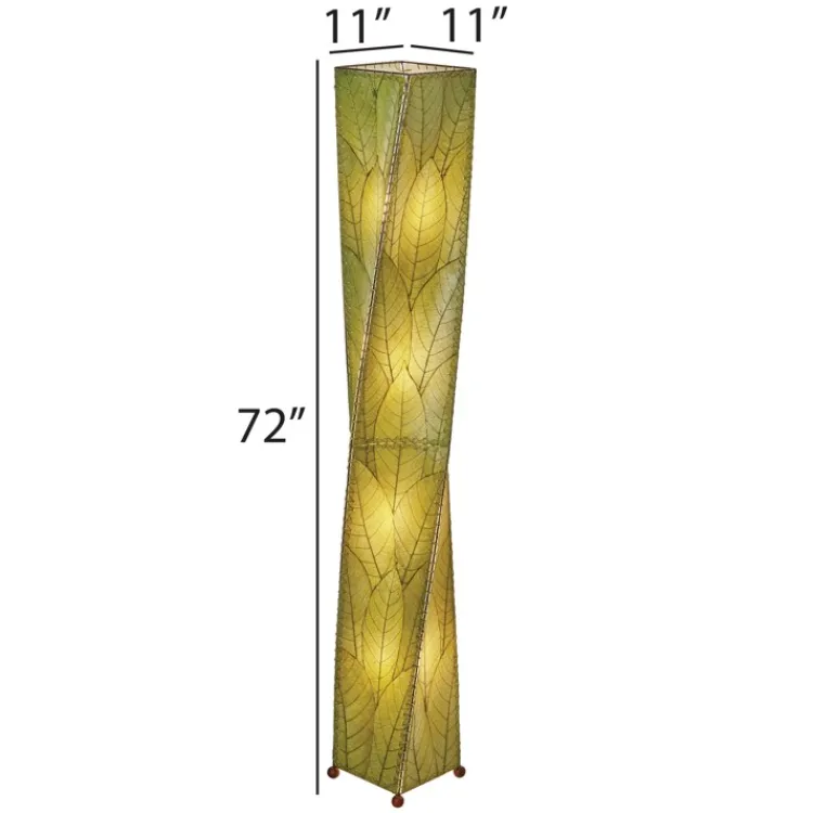 Fashion Twist Giant Leaf Lamp – Green Leaf Lamps
