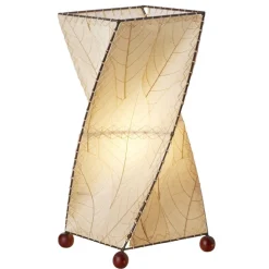 Outlet Twist Table Leaf Lamp – Natural Leaf Lamps