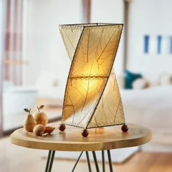 Outlet Twist Table Leaf Lamp – Natural Leaf Lamps