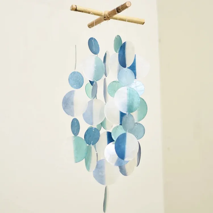 Discount Two-Tone Cross Capiz Chime – Cool Capiz Wind Chimes
