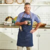 Hot Upcycled Denim & Leather Full Apron Chef Accessories