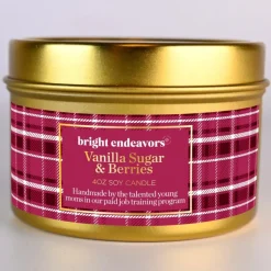 Clearance Vanilla Sugar & Berries Soy Candle 4 oz Candles