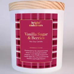 Sale Vanilla Sugar & Berries Soy Candle Glass Candles