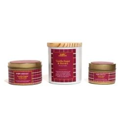 Sale Vanilla Sugar & Berries Soy Candle Glass Candles