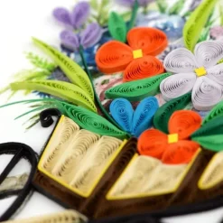 Best Wheelbarrow Quilling Card Bird & Flower Cards