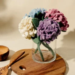 Best White Felt Hydrangea Felt Flowers
