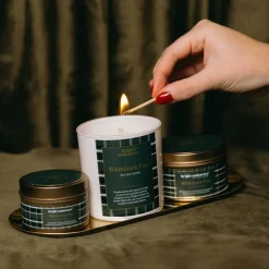 Sale Whitebark Pine Soy Candle Glass Candles