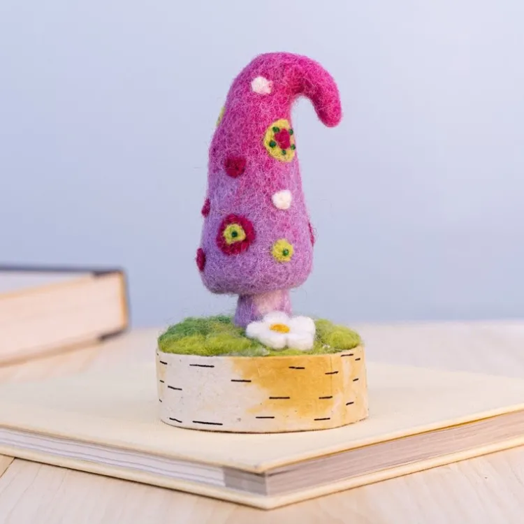 Discount Woodland Felt Mushroom Purple Paradise Felt Flowers